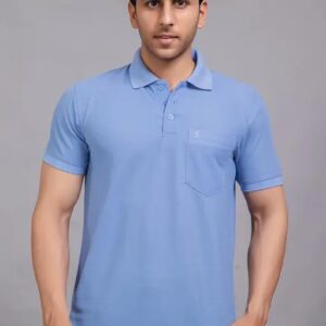 Vaishno Mata MENS SOLID POLO T – SHIRT (Blue)