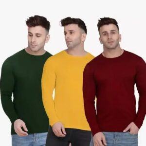 Vaishno Mata REGULAR MEN FULL SLEEVE T SHIRT COMBO (PACK OF 3 PCS)