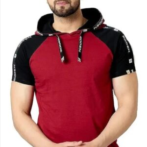 Vaishno Mata Mens Hooded Tshirt