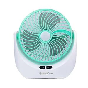 Vaishno Mata Powerful Rechargeable Table Fan with LED Light, Table Fan for Home, Table Fans, Table Fan for Office Desk, Table Fan High Speed, Table Fan For Kitchen (1880) – Multicolor, Pack of 1 Fan