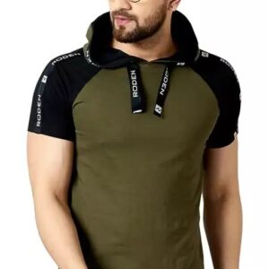 Vaishno Mata Mens Hooded Tshirt