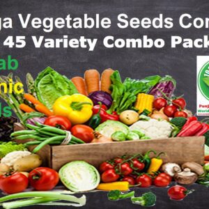 Vaishno Mata 45 Variety of Vegetable Seeds with Instruction Manual