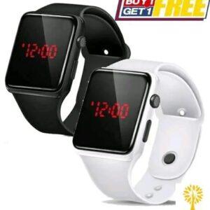 Vaishno Mata BUY 1 GET 1 FREE Stylist Digital Watch for Men, Women And Kids (Pack of 2)