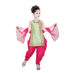 Vaishno Mata Girls Kurta Sets D3